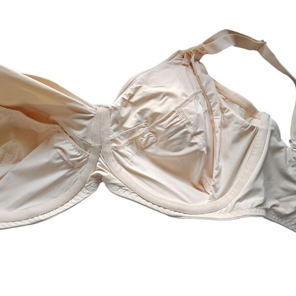 SIMPLE WISHES SuperMom Hands Free w/Fixed Padding 32H Nude Nursing Bra Maternity - Picture 7 of 7